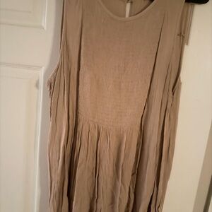 Sleeveless Tan top